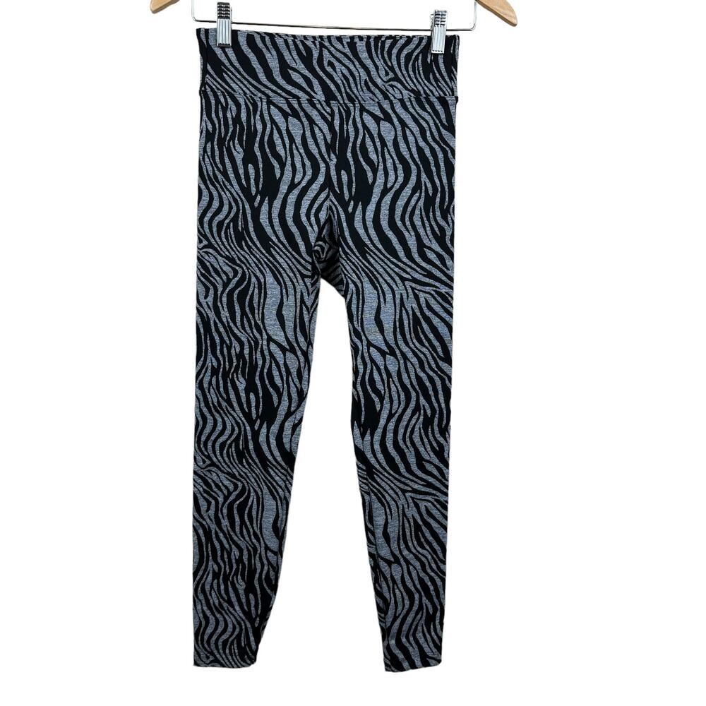 Women's Koral by Ilana Kugel Animal Print Zebra Striped‎ High Rise Leggings S